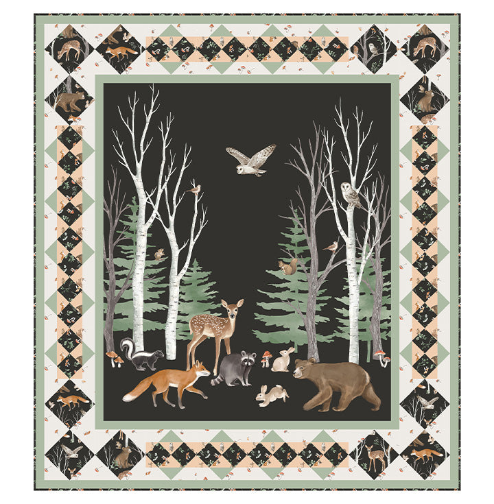 Northcott Fabrics Nature's Parade Tanglewood Quilting Pattern PTN3689