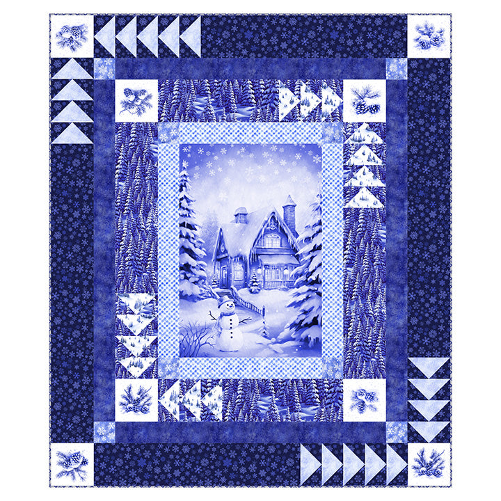 Patrick Lose Studios Silent Snowy Night Winter Twilight Quilt Pattern PTN43105