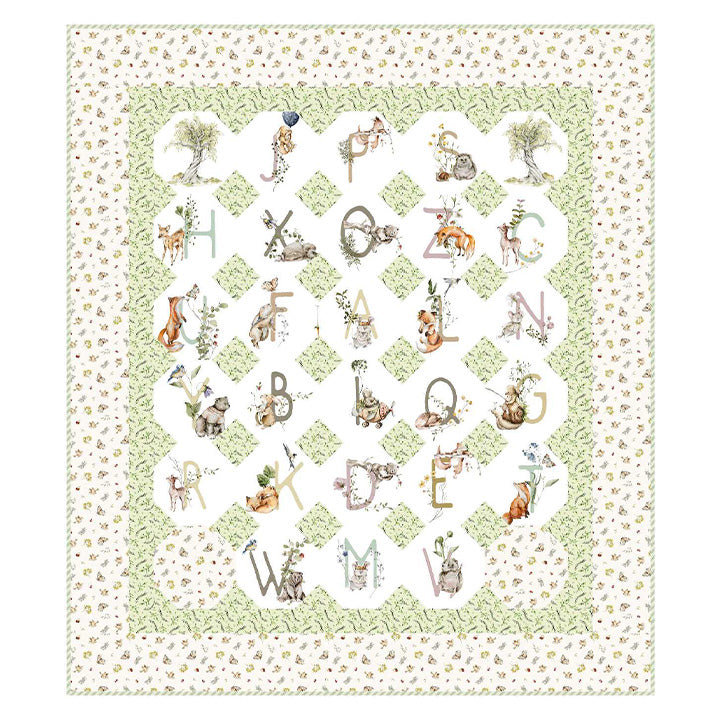 FIGO Fabrics Story Book Snowball Mosaic Quilt Pattern PTNF166