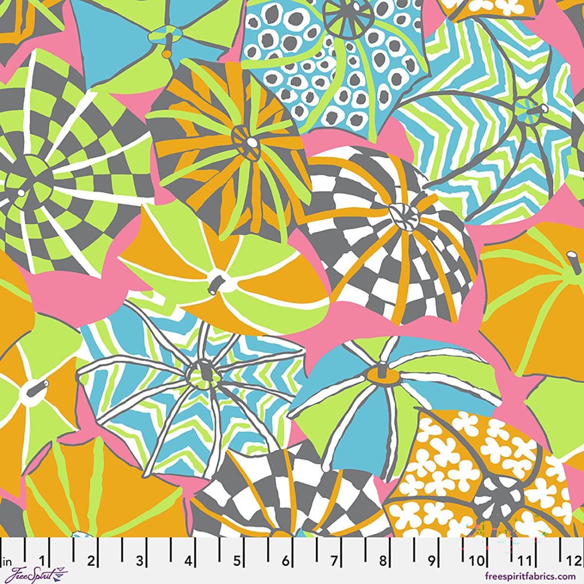 Fabric FreeSpirit Pastel English Summer Kaffe Fassett Collective August 2026 by the Quarter Yard PWBM104.PASTEL