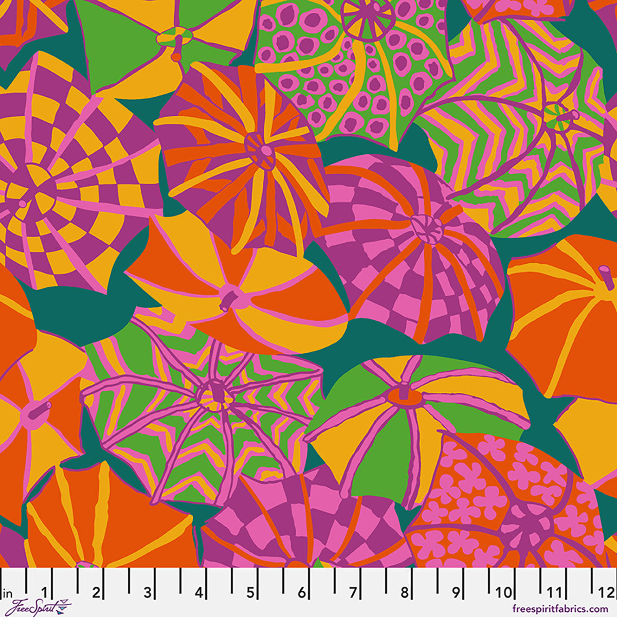 Fabric FreeSpirit Red English Summer Kaffe Fassett Collective August 2026 by the Quarter Yard PWBM104.RED