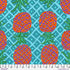 Fabric FreeSpirit Aqua Upside Down Kaffe Fassett Collective August 2026 by the Quarter Yard PWBM108.AQUA