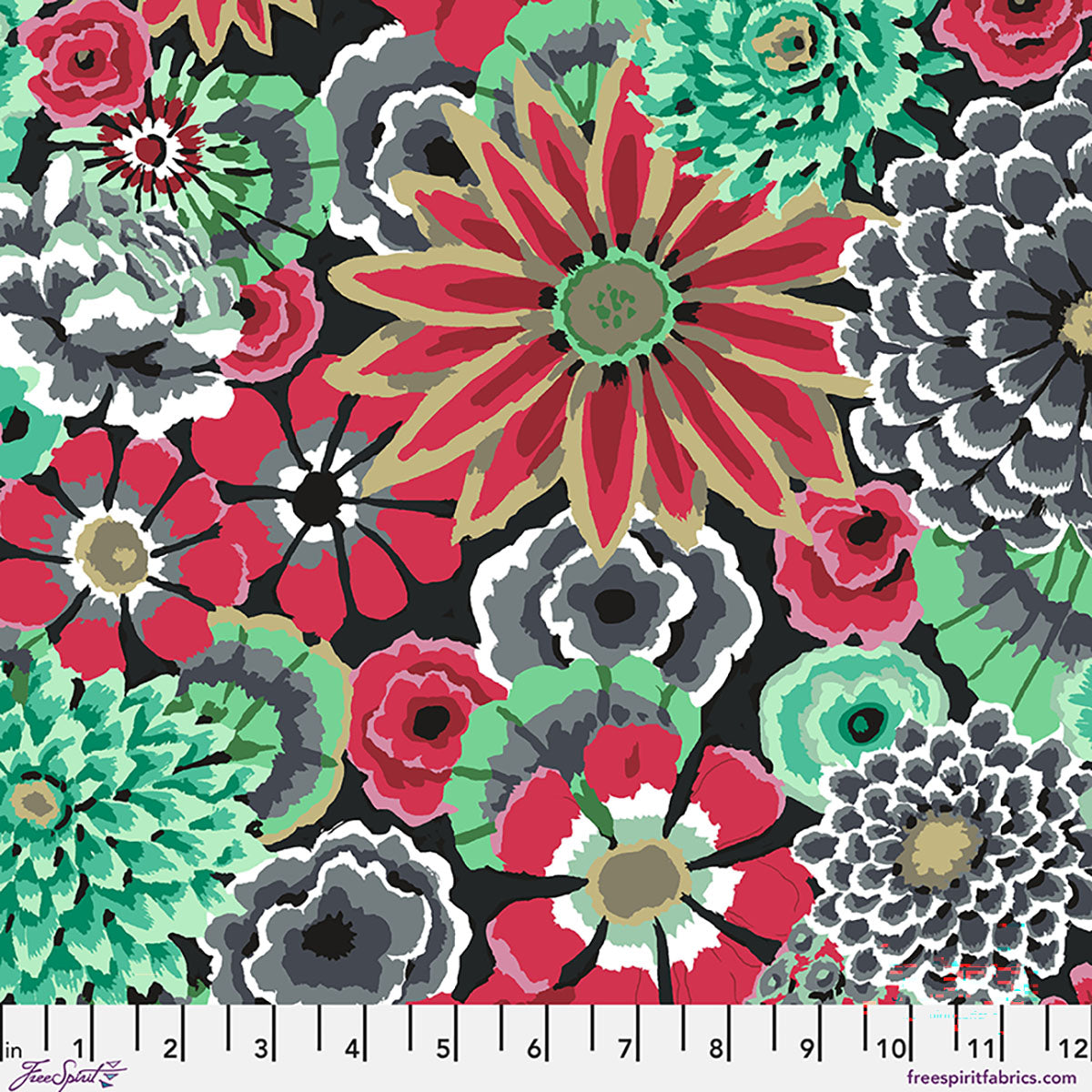 Fabric FreeSpirit Contrast Enchanted Kaffe Fassett Collective August 2026 by the Quarter Yard PWGP172.CONTRAST
