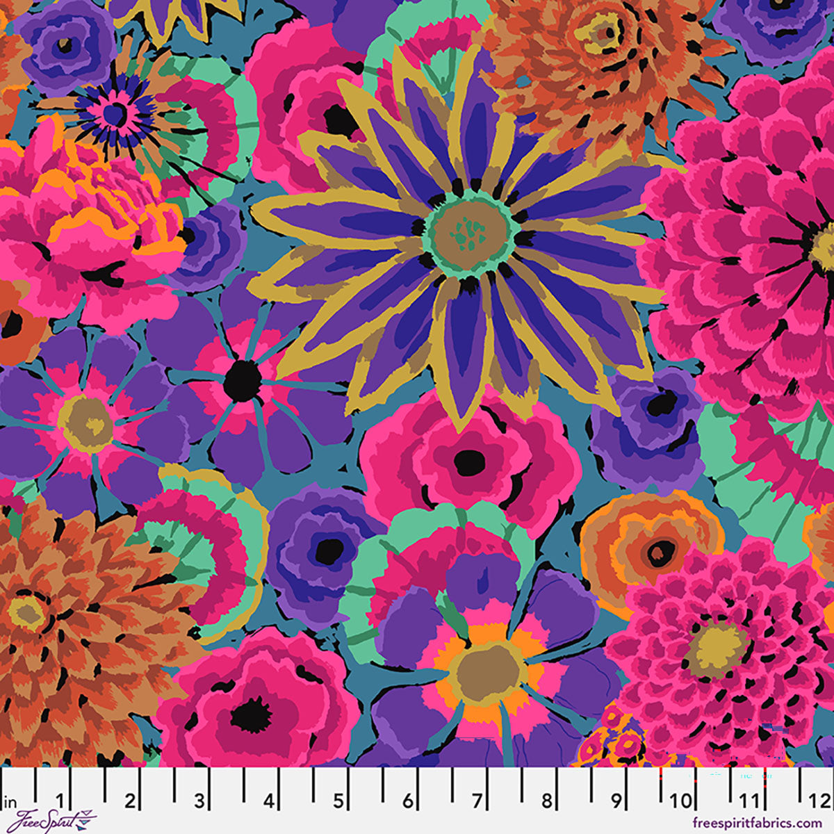 Fabric FreeSpirit Purple Enchanted Kaffe Fassett Collective August 2026 by the Quarter Yard PWGP172.PURPLE