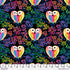 Fabric FreeSpirit Multi Owl Duet Love Under the Stars by the Quarter Yard PWKT049.XMULTI