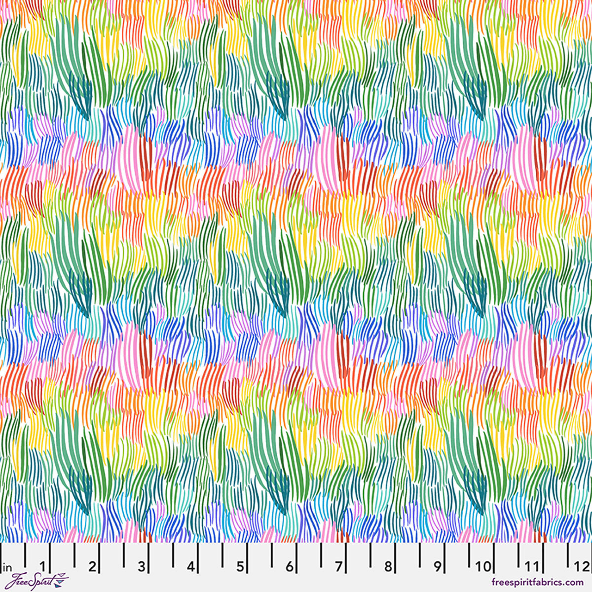 Fabric FreeSpirit White Grassfields Love Under the Stars by the Quarter Yard PWKT058.XWHITE