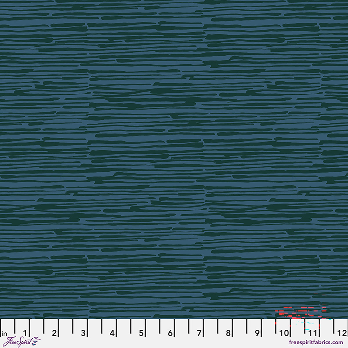 Fabric FreeSpirit Teal Falling Stems Golden Harvest by the Quarter Yard PWMN090.TEAL