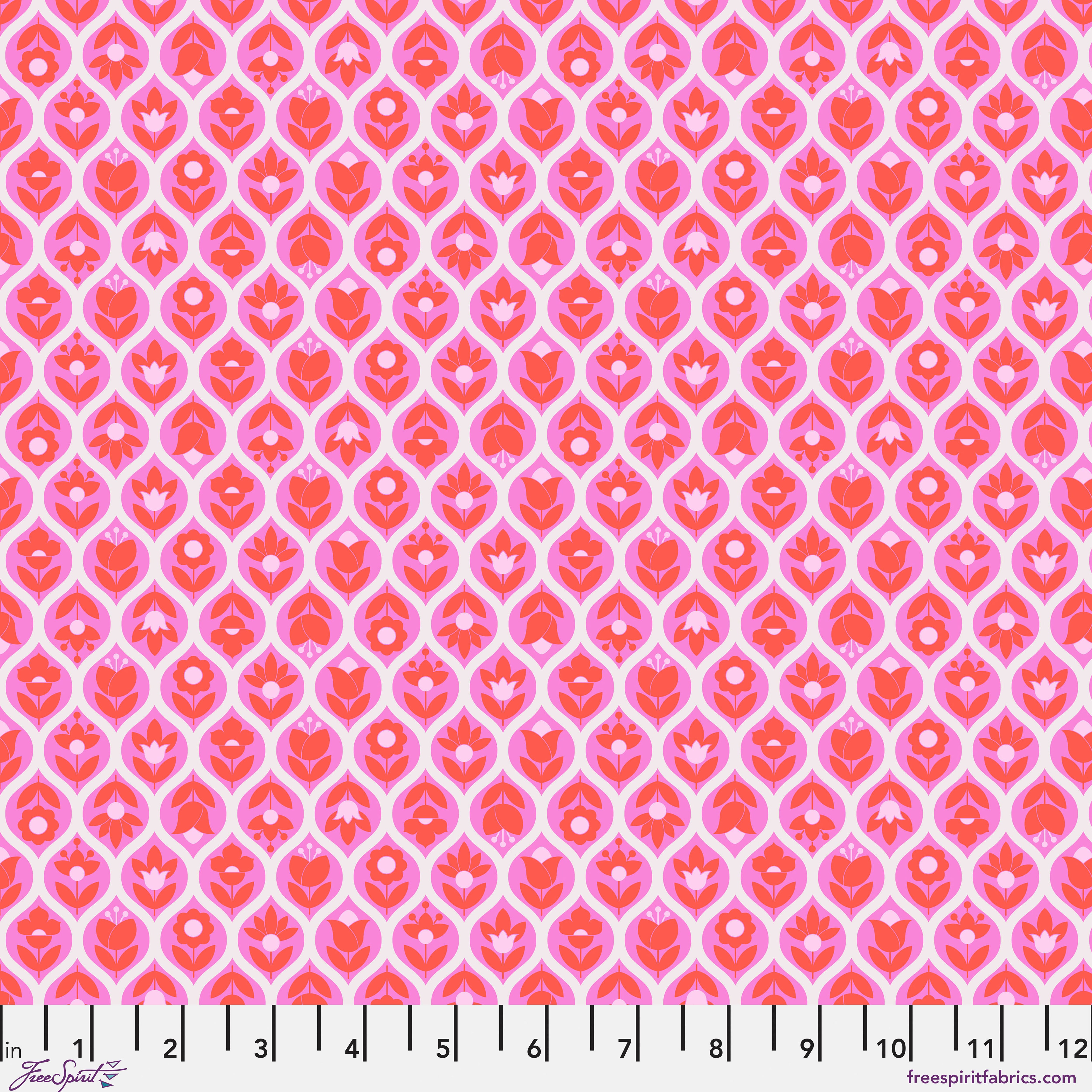 Fabric FreeSpirit Tula Pink Wild Orchid Beg Your Garden Legendary by the Quarter Yard PWTP288.WILDORCHID
