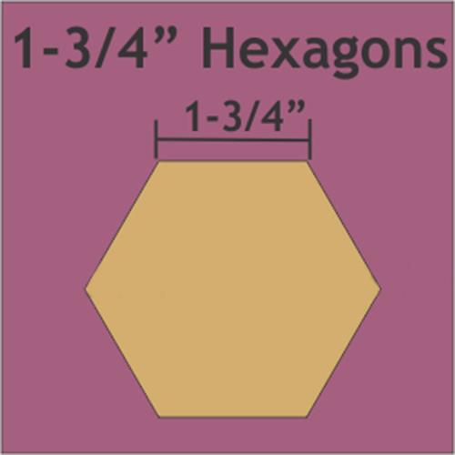 Paper Pieces Hexagon 1.75" Piecing Paper 50PC HEX175