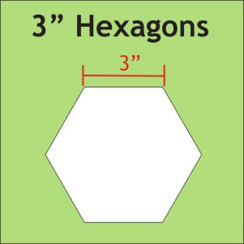 Paper Pieces Hexagon 3" Piecing Paper 25pc HEX300