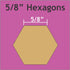 Paper Pieces Hexagon 5/8" Piecing Paper 100pc HEX058