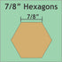 Paper Pieces Hexagon 7/8" Piecing Paper 100pc HEX078