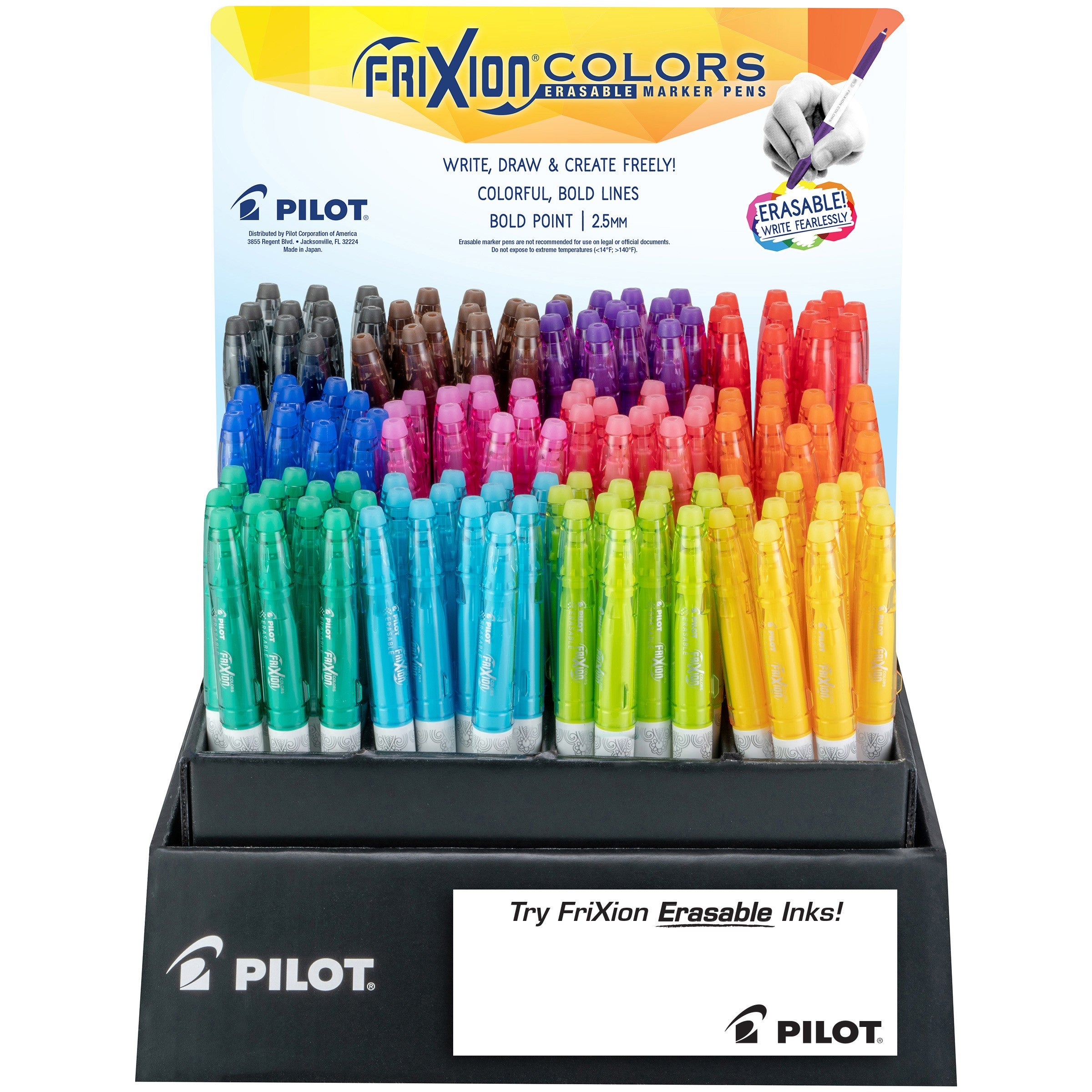 Pilot FriXion Colors Erasable Bold Point Marker Pens Assorted 13036FX
