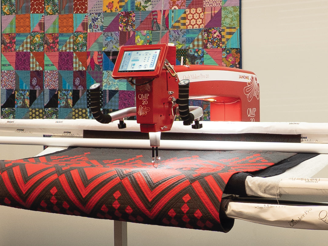 Janome Classic Red Quilt Maker Pro 20 Limited Edition Long Arm Quilting Machine
