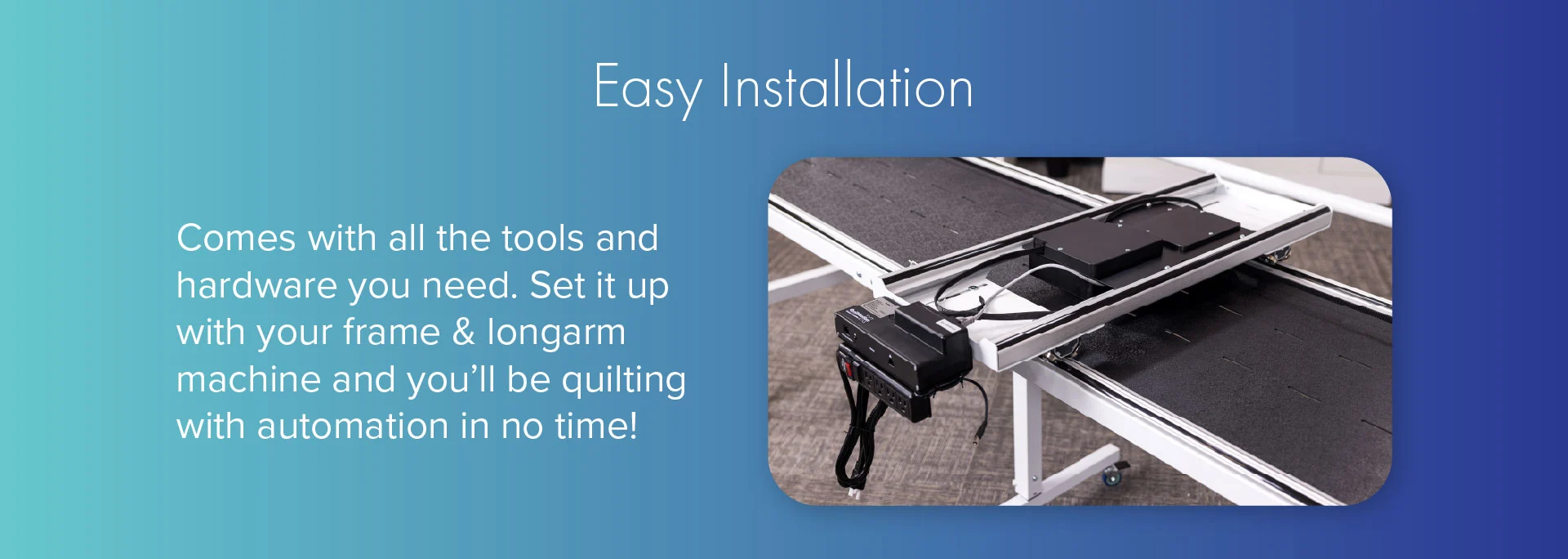 Grace Company QuiltMotion X Automated Quilting System for Grace Longarms