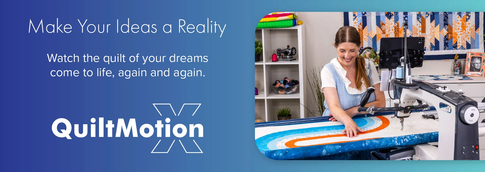 Grace Company QuiltMotion X Automated Quilting System for Grace Longarms