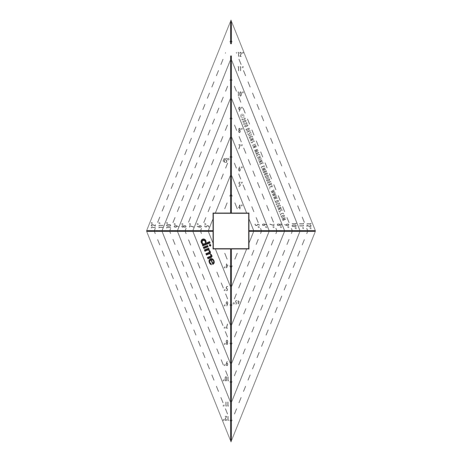DIME Center It 15pk Quilting Block Placement Templates