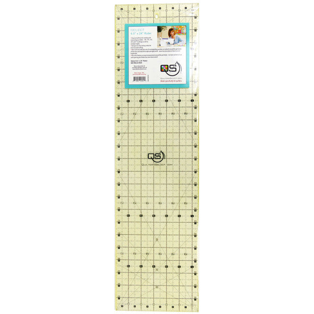 Quilters Select 6.5x24" Non-Slip Ruler QSEQS-RUL65X24