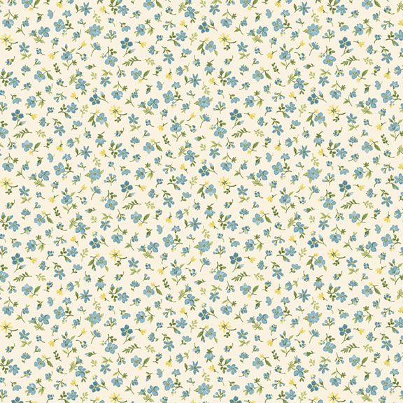 Fabric Marcus Multi Ditsy Buttercup & Blues by the Quarter Yard R022037D-MULTI