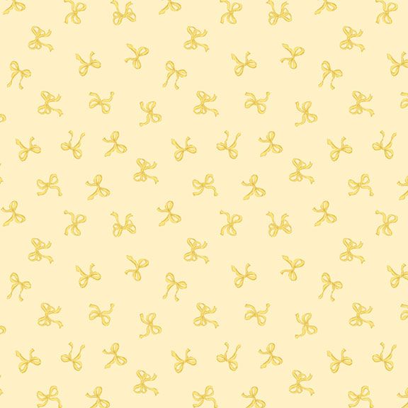 Fabric Marcus Yellow Bows Buttercup & Blues by the Quarter Yard R022038D-YELLOW