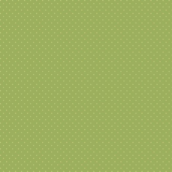 Fabric Marcus Green Dots Buttercup & Blues by the Quarter Yard R022040D-GREEN