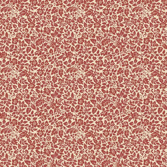 Fabric Marcus Red Flower Field Modern Classics by the Quarter Yard R022117D-RED