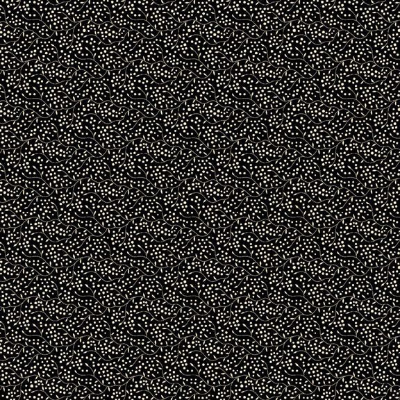 Fabric Marcus Black Seeds Modern Classics by the Quarter Yard R022120D-BLACK