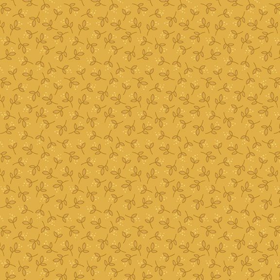 Fabric Marcus Gold Leaves Honeycomb Hollow by the Quarter Yard R792127D-GOLD
