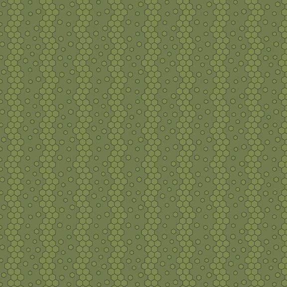 Fabric Marcus Green Honeycomb Stripe Honeycomb Hollow by the Quarter Yard R792128D-GREEN
