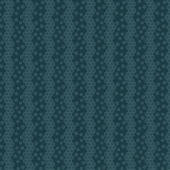 Fabric Marcus Teal Honeycomb Stripe Honeycomb Hollow by the Quarter Yard R792128D-TEAL