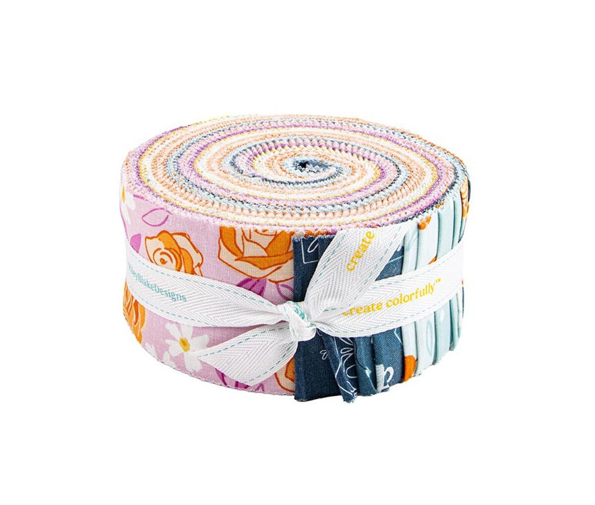 Fabric Riley Blake Homage 2.5" Strip Rolie Polie RP-17220-40