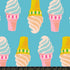 Fabric Ruby Star Society Turquoise Cake Cone Sparkle Mart 108" Wide Back by the Quarter Yard RS0124-12
