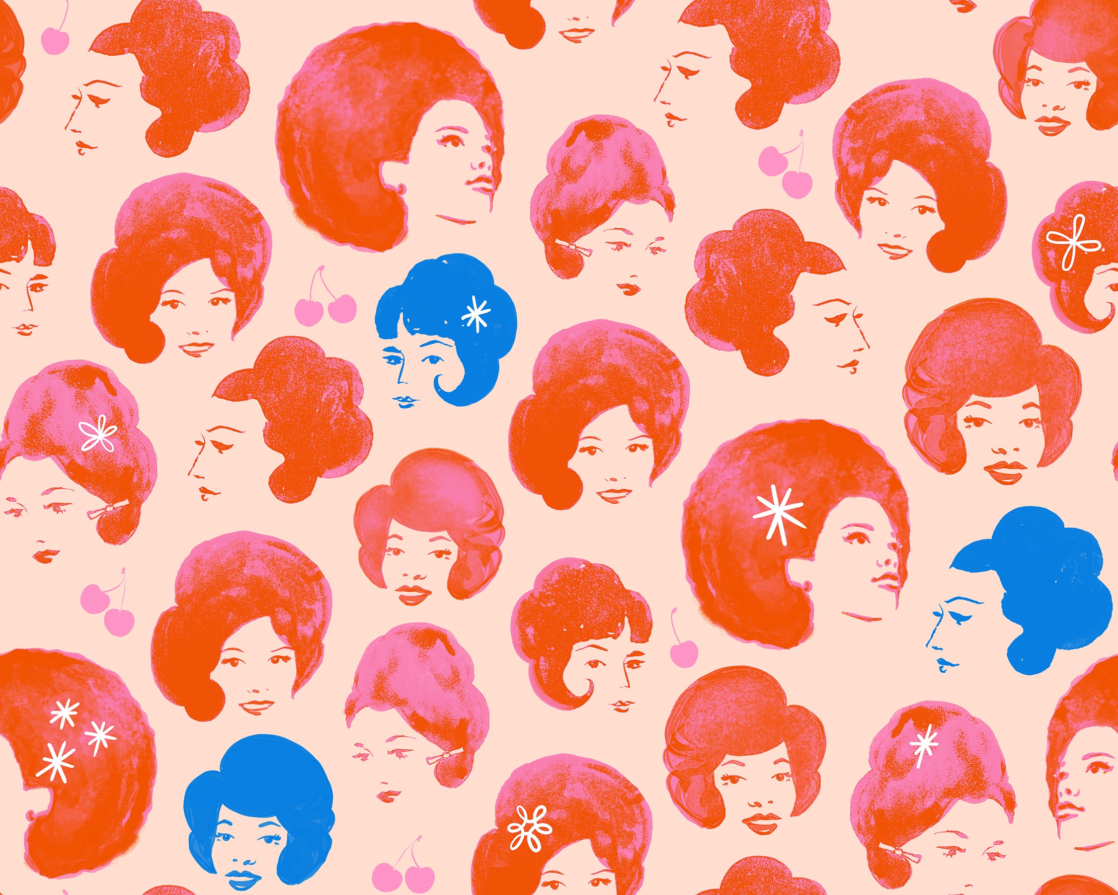 Fabric Ruby Star Society Peach Blossom Dottie's Friends Sparkle Mart by the Quarter Yard RS0120-15