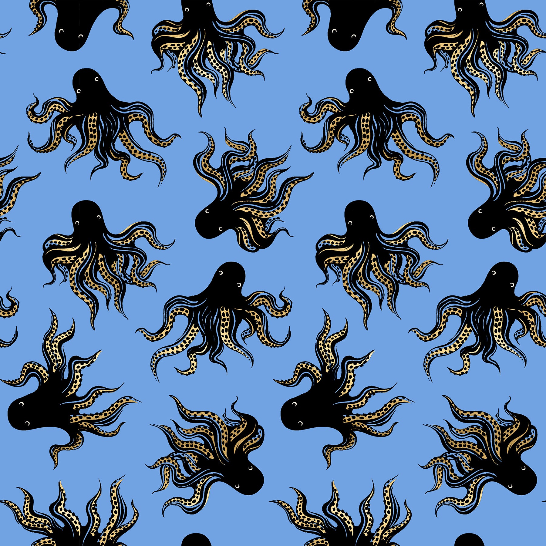 Fabric Ruby Star Society Lindley Blue Mystery Food Metallic Ink Shop by the Quarter Yard RS2144-20M