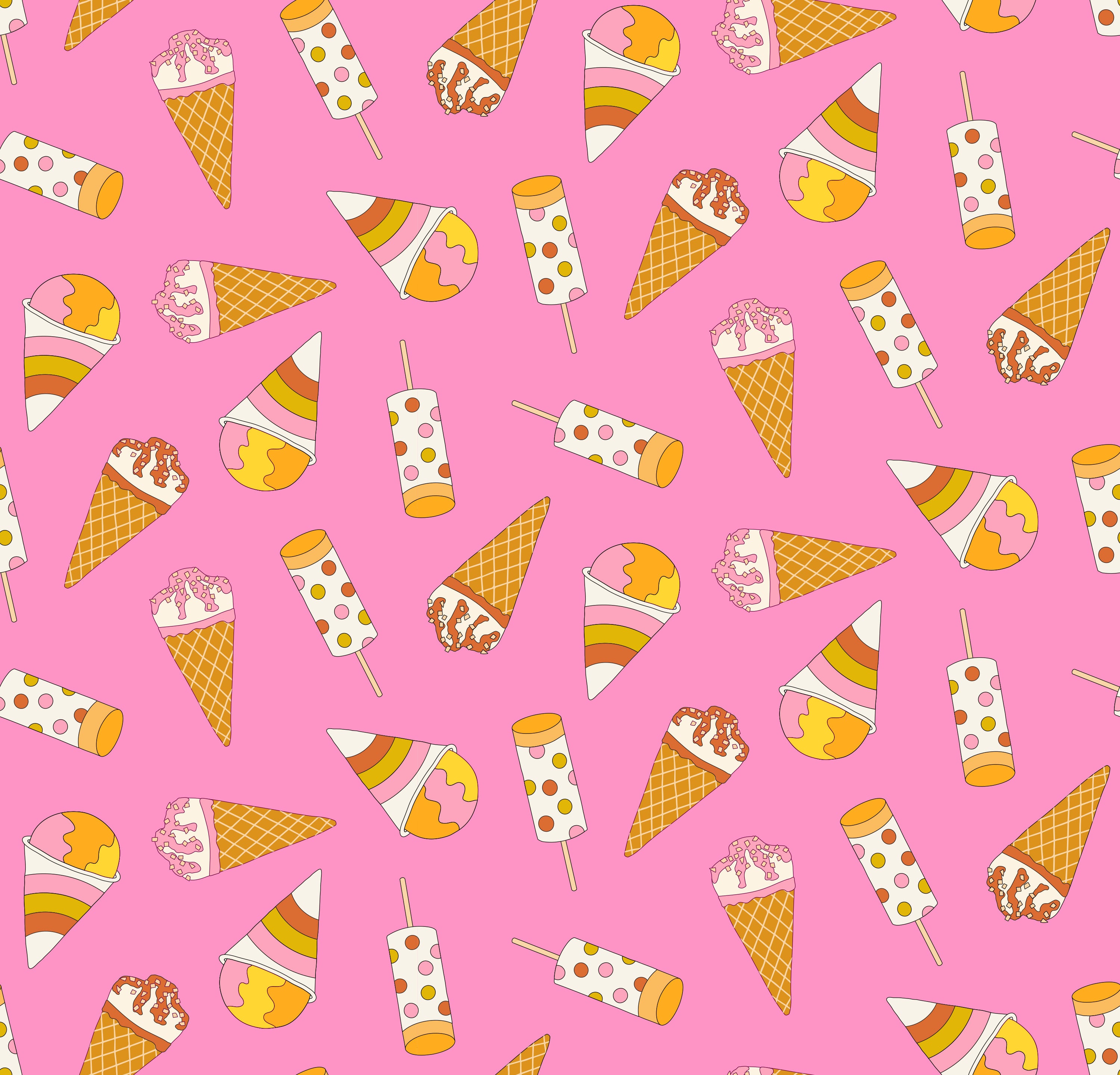 Fabric Ruby Star Society Flamingo Treat Toss Sugar Cone 2 by the Quarter Yard RS3108-11