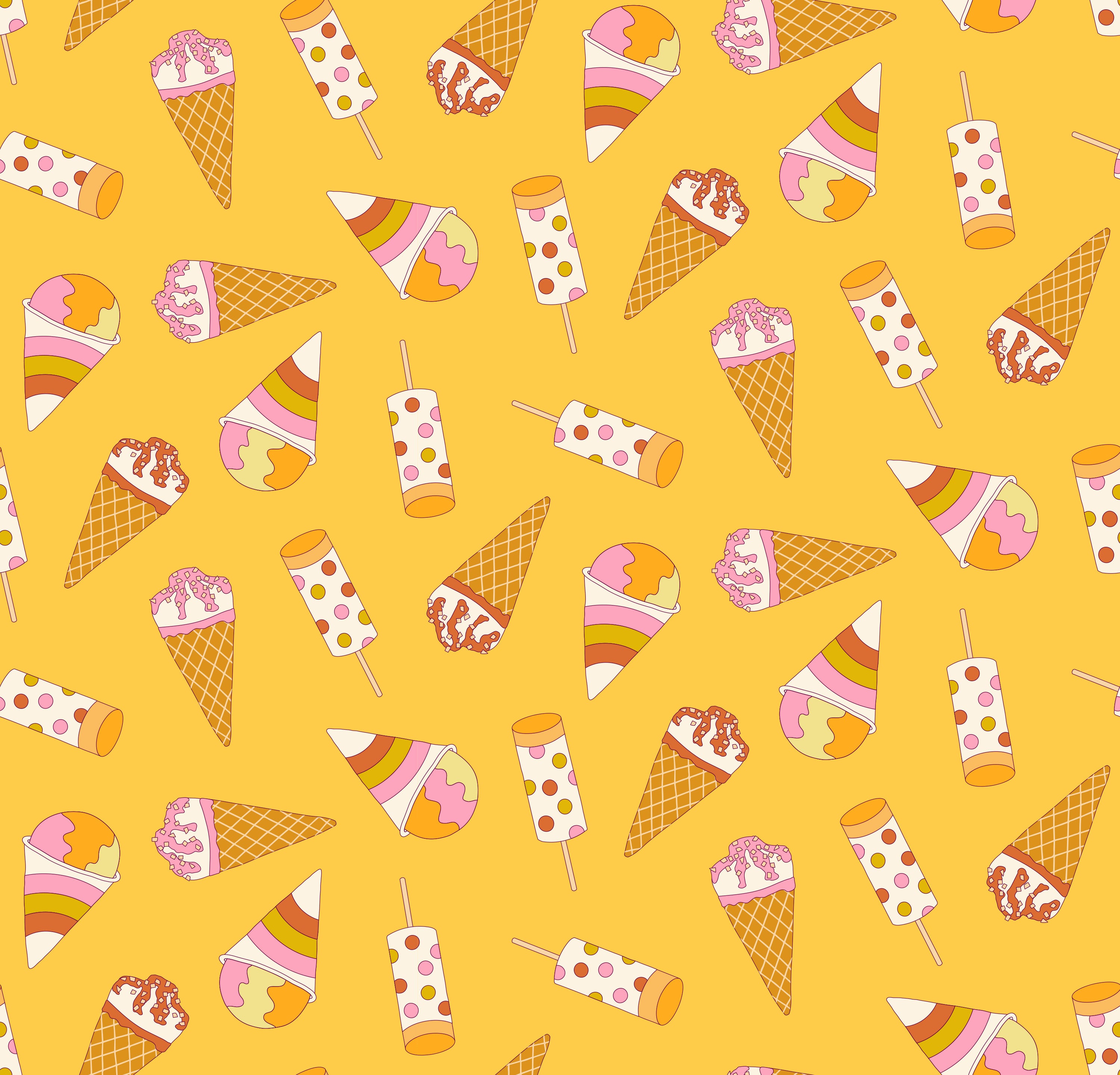Fabric Ruby Star Society Sunshine Treat Toss Sugar Cone 2 by the Quarter Yard RS3108-12