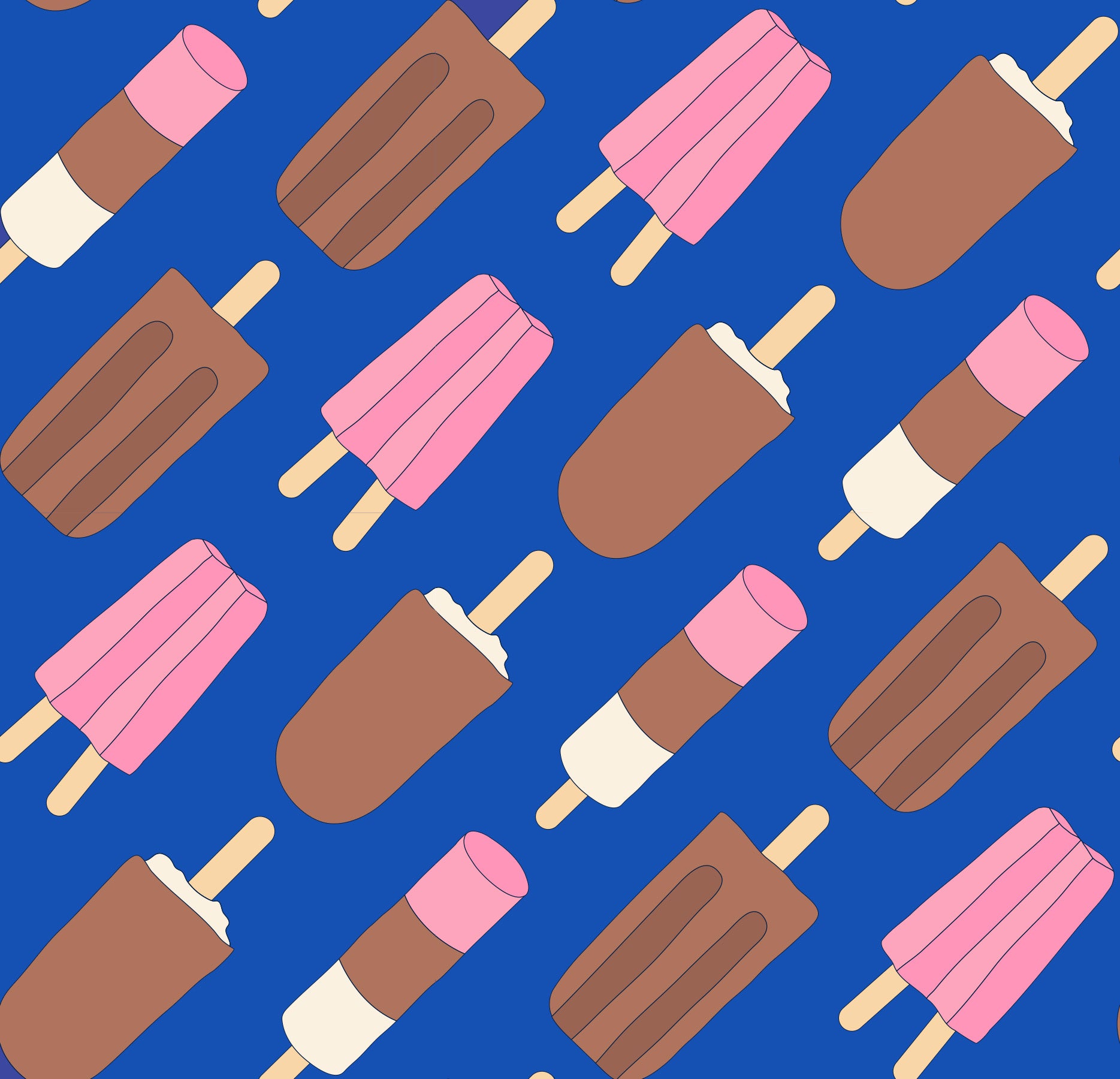 Fabric Ruby Star Society Blue Ribbon Ice Pops Sugar Cone 2 by the Quarter Yard RS3110-14