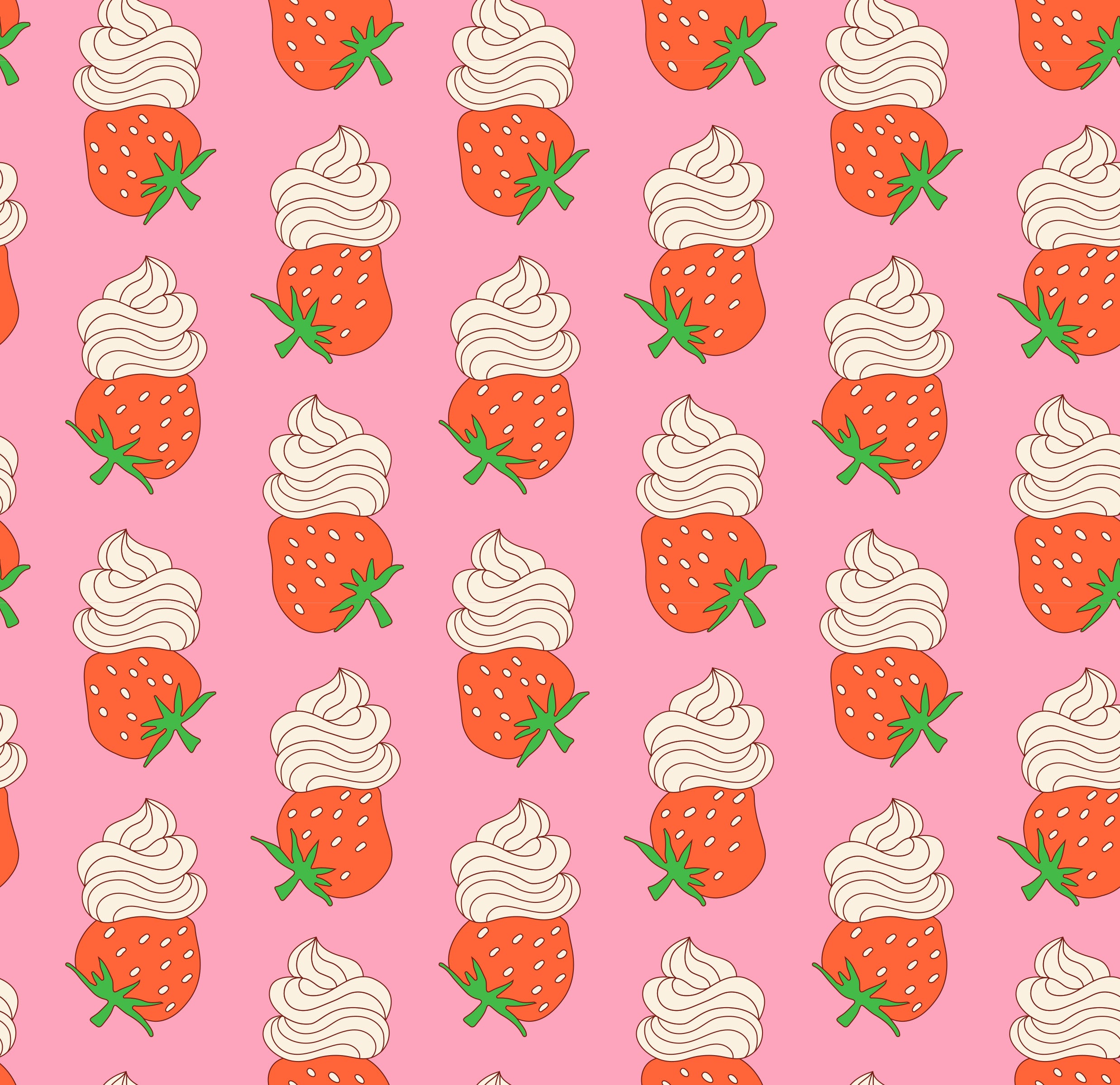 Fabric Ruby Star Society Posy Strawberry Whip Sugar Cone 2 by the Quarter Yard RS3112-12