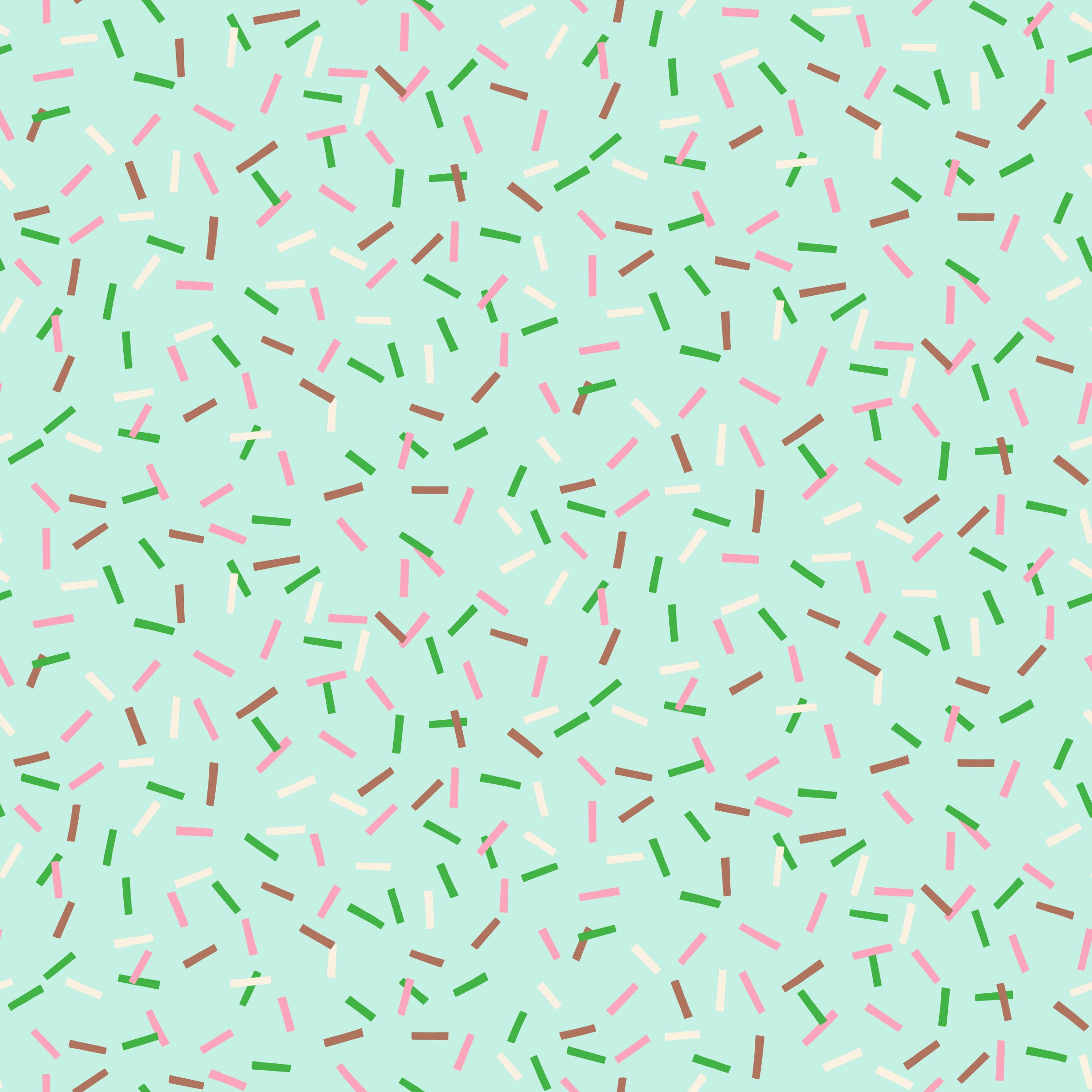 Fabric Ruby Star Society Mint Rainbow Sprinkles Sugar Cone 2 by the Quarter Yard RS3113-13