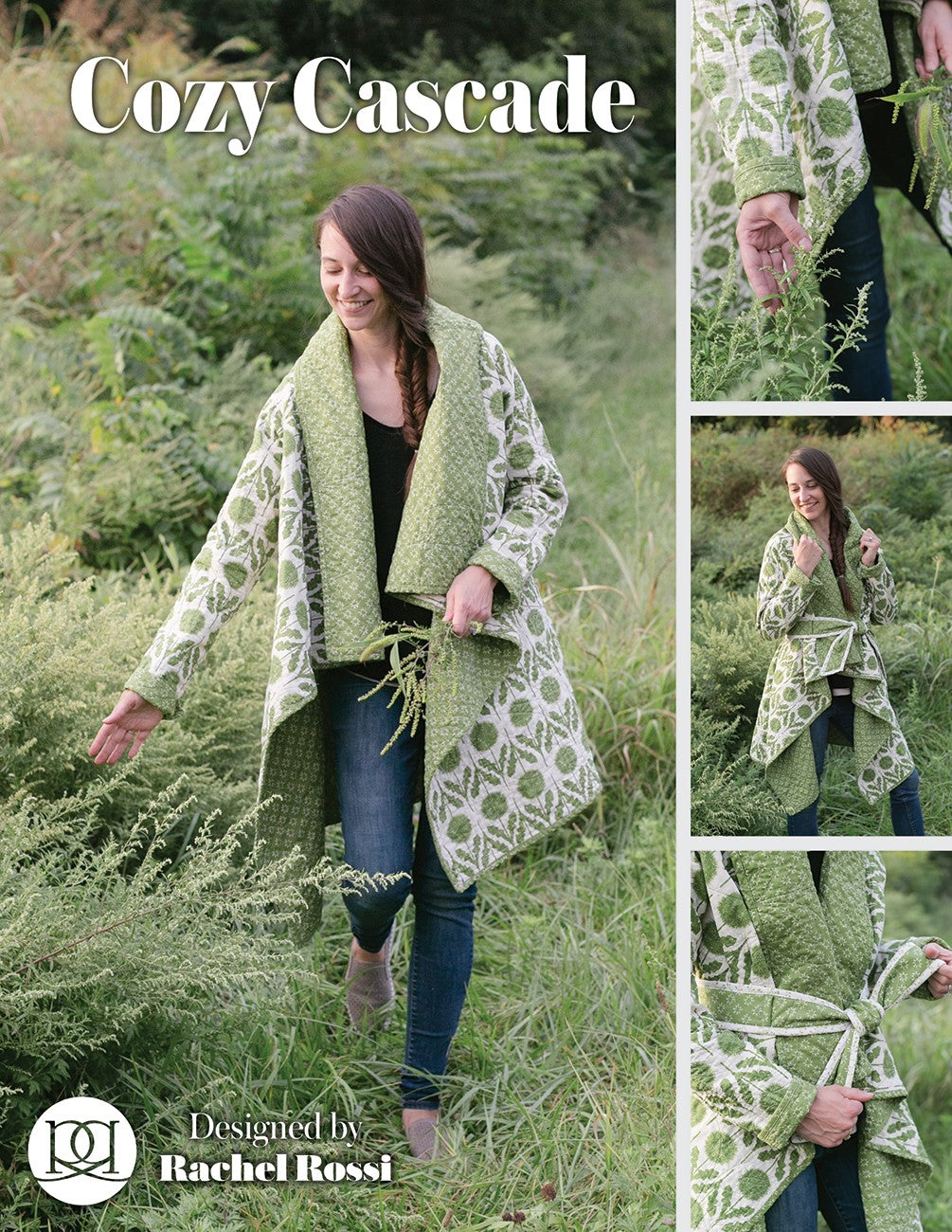 Rachel Rossi Design Cozy Cascade Quilted Cardigan Pattern HC098257
