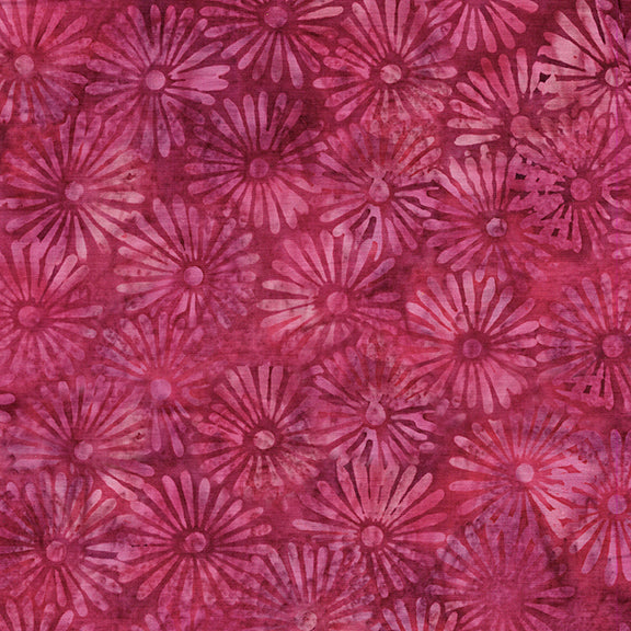 Fabric Lumin Red Pink Rich Rosewood Fall 2025 in Rayon Island Batiks by the Quarter Yard 44369