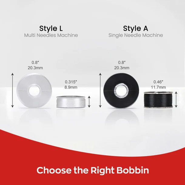 Richword Prewound White Polyester Embroidery Bobbins 144ct Style A/Class 15 60wt WB0101A02W