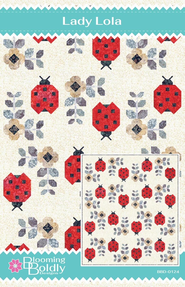 Riley Blake Blooming Boldly Designs Lady Lola Quilt Pattern P006-LADYLOLA
