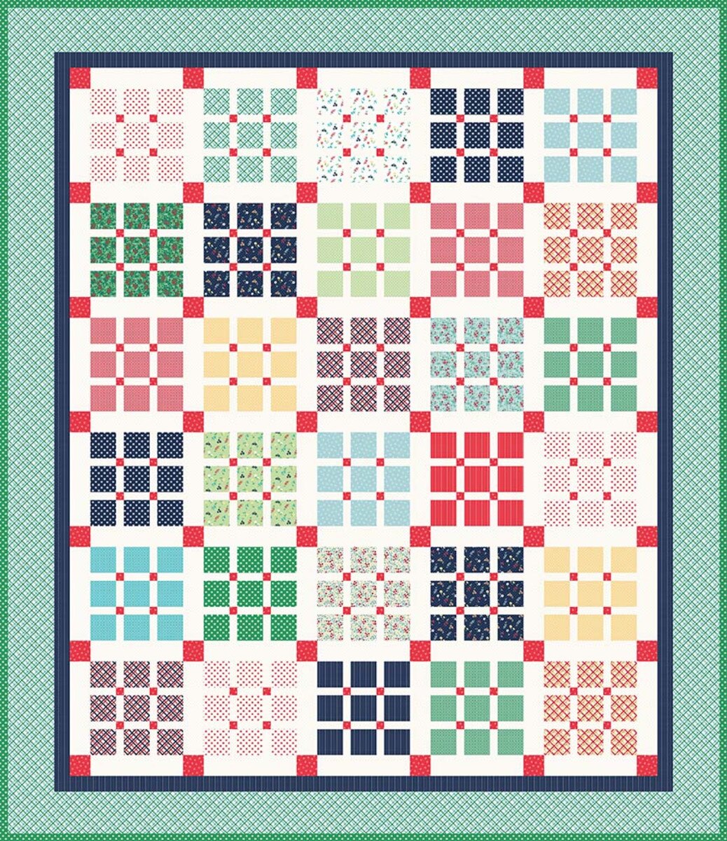 Riley Blake Designs Amy Smart Prep School Picnic Quilt Pattern P123-PREPSCHOOL