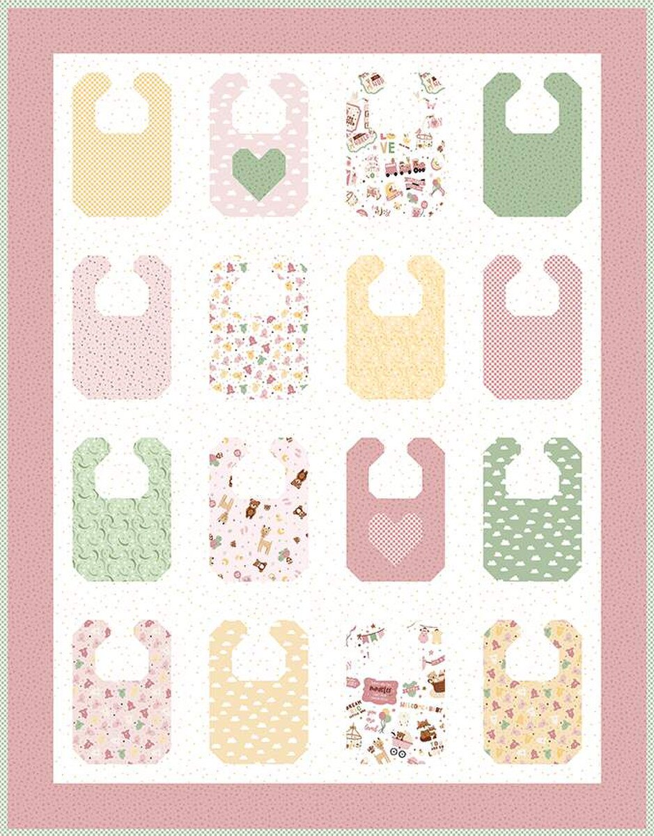 Riley Blake Designs Bluebird Patterns Baby Bib Quilt Pattern P100-BABYBIB