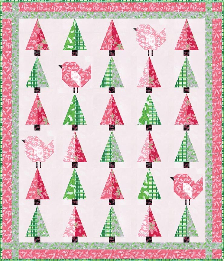 Riley Blake Designs Bluebird Patterns Perch & Pine Quilt Pattern P100-PERCHPINE