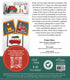 A printed product information sheet for Riley Blake Designs holiday applique embroidery designs, featuring a collage of Christmas-themed designs including a red barn, snowman, Santa, and a red car, along with text describing the 'Machine Embroidery USB' by Sandy Gervais.