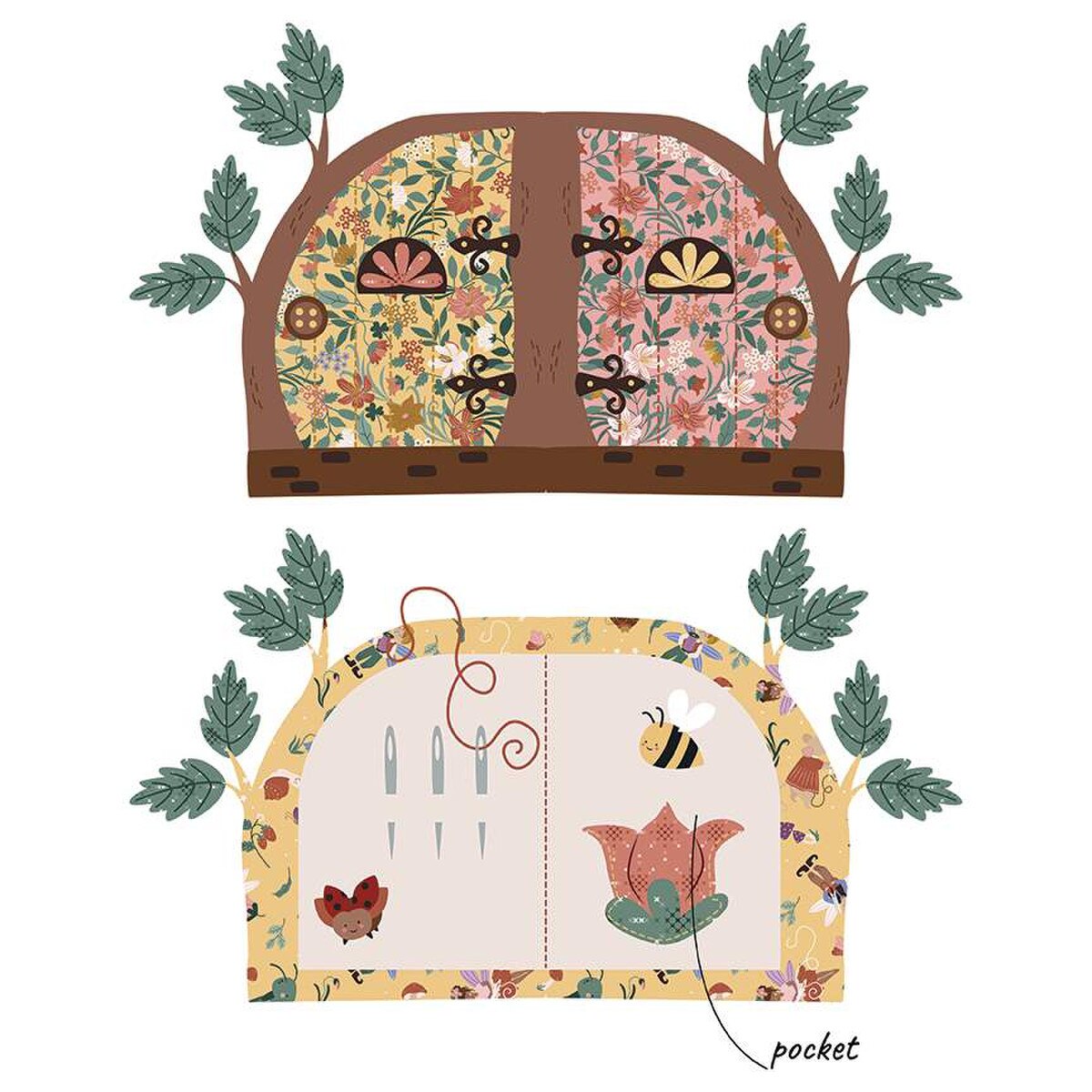 Riley Blake Designs Fairy Portal Needlebook Pattern P177-FAIRYNEEDLEBOOK