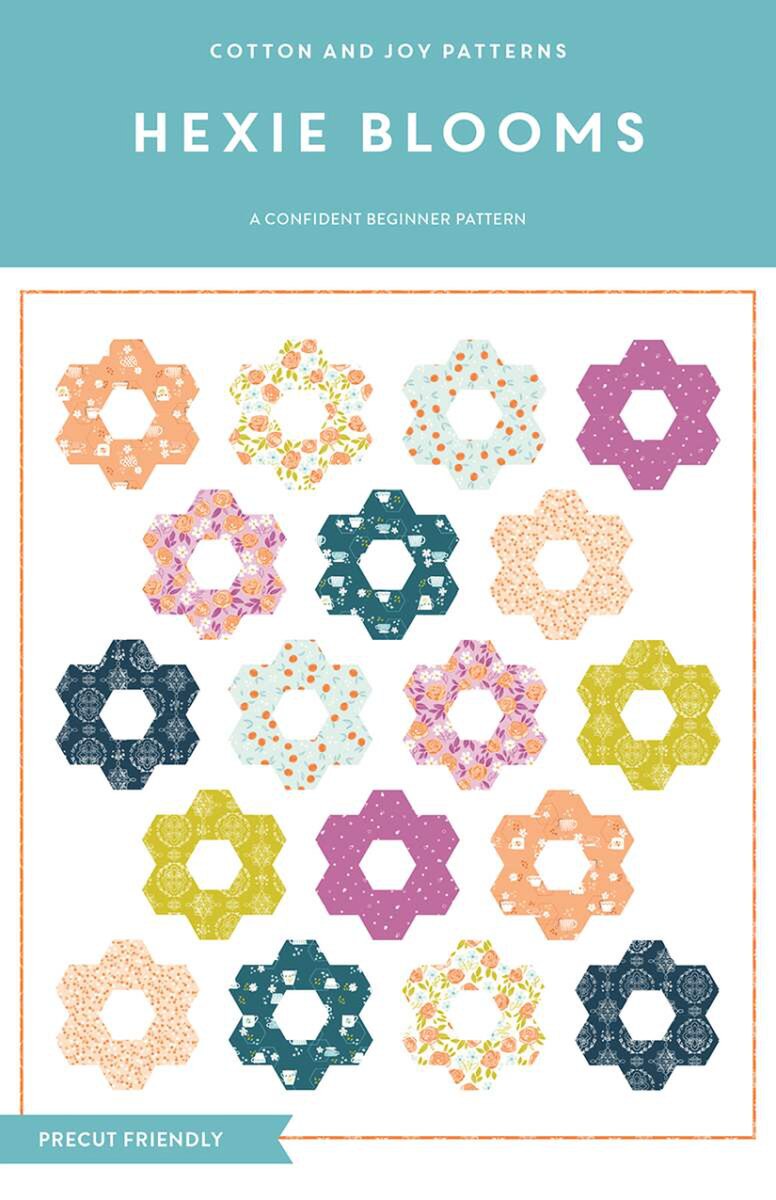 Riley Blake Designs Fran Gulick Hexie Blooms Quilt Pattern P173-HEXIEBLOOMS