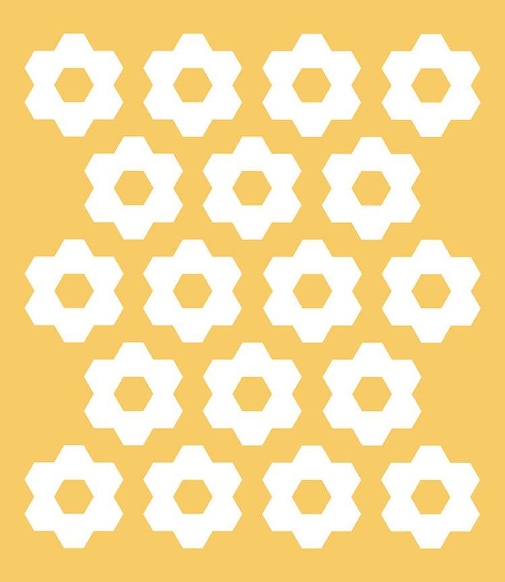 Riley Blake Designs Fran Gulick Hexie Blooms Quilt Pattern P173-HEXIEBLOOMS